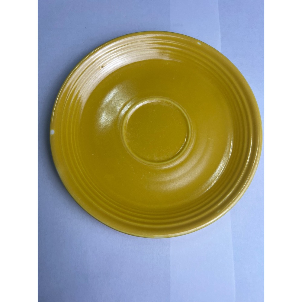 Vintage Genuine Fiesta HLC USA Yellow Saucer Plate‎